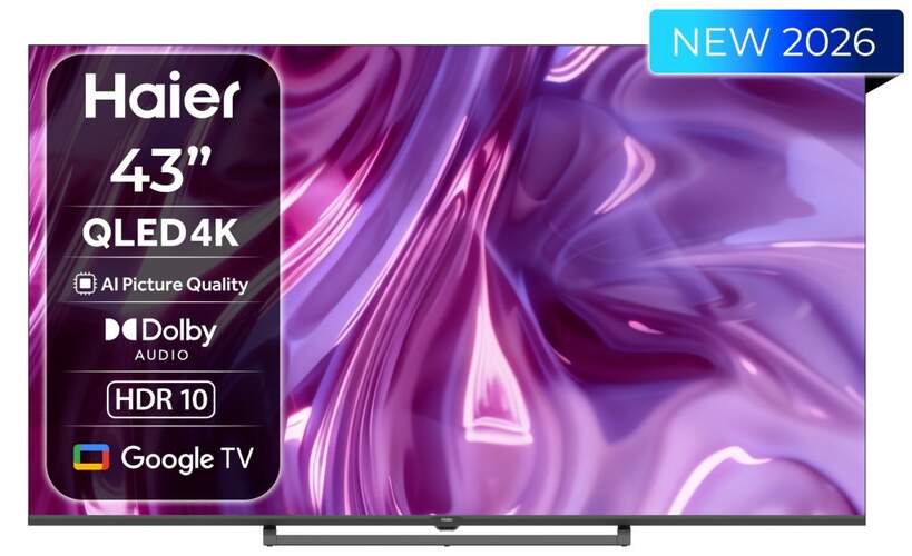 TV Haier 43" QLED H43S80GUX