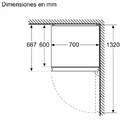 FRICOM. SIEMENS KG49NAXCF 203x70 NF BLACK INOX