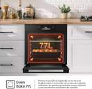 HORNO HISENSE BI64213EPB 77L GT PIROLITICO NEGR A 