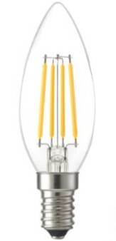 Bombilla SilverElectronics LED Vela C36 E14