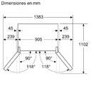 FRI. BOSCH KFN96VPEA 183x91 4P NF INOX