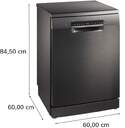 LVJ. BOSCH SMS4EMC06E 6P 42dBA 3%%%#170;B DSP BLACK INOX