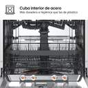 Lavavajillas LG DF375HWS LVJ. LG DF375HWS 10P QUADWASH 3%%%#170;B 43DB BCO