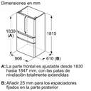 FRI. SIEMENS KF96RSBEA 183x90 FD NF NEGRO DSP.