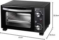 HORNO SOBREMESA JATA JEHN0910 10L 800W 37X27X23CM