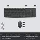 TECLADO RATON LOGITECH MK235 CORDLESS USB