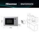 MICR. HISENSE BIM320G41X 20L INOX GRILL INTEGRABLE