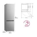 FRICOM. LG GBV5240DPY 203x60 NF INOX METALFRESH