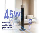 VENTILADOR TORRE ARTICA 45W 112 CM NEGRO
