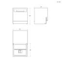 LVJ. CANDY CP6E51LS 5P 45CM 51dBA INOX