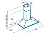 CAMP. CATA V600WH BLANCA 60CM 61002/61001 420m3h