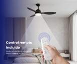 VENTILADOR TECHO ARTICA AVTECH18N NGR 18W 132 CM