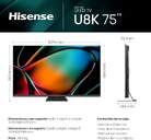 TV HISENSE 75%%%quot; 75U8KQ UHD MINILED ULED QLED 144HZ