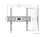 SOPORTE TV FIJO GENIUM GSPF75 45KG 32-75