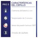 DENTAL ORALB PRO3 NEGRO  4RECAMBIOS CROSSACTION