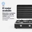 HORNILLO U.BLUE 7013 3F NEGRO. BASE INOX C/TAPA