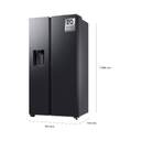 FRI. SAMSUNG RS80F64KDFEF 179x92 DISP GRAFITO