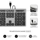TECLADO SUBBLIM ERGO KEYS FLAT HQ GREY