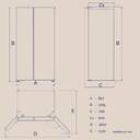 FRI. ARTICA AFEA17689F553I 176X90 NF INOX DSP