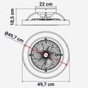 VENTILADOR TECHO U.BLUE XALOC 7048W DC 48CM