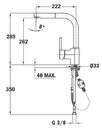 GRIFO TEKA ARK938I INOX 23938120I