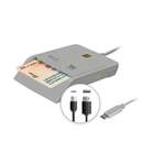 LECTOR DNI ELECTRONICO WOXTER USB C ADAP. BLANCO