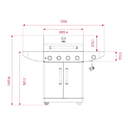 BARBACOA TEKA MAESTROGOURMET BQ4100G GAS 111570003