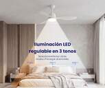 VENTILADOR TECHO ARTICA AVTECH18B BCO 18W 132 CM