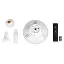 VENTILADOR TECHO CRISTAL VENTY 10W 40 CM BLANCO