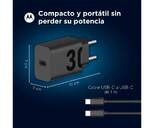 CARGADOR MOTOROLA 1XUSB C DE 30W CABLE USB C 1M