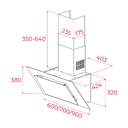 CAMP. TEKA DVT68660 BLANCO 60cm 698m3/h 112930040