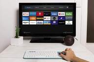 TECLADO SILVERELECTRONICS WIRELESS WHIT BLUE