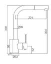 GRIFO COCINA IMEX GCE006BL MALTA BLANCO MATE