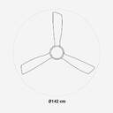 VENTILADOR TECHO U.BLUE ALM6056W DC 142CM WIFI