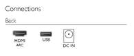BARRASONIDO PHILIPS TAB4000 2.0 60W HDMI-ARC BT