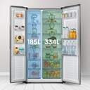 FRI. HISENSE RS677N4BIE 178x91 NF INOX DSP