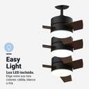 VENTILADOR TECHO U.BLUE BORA 4052BDC 132 DC LED