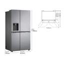 Frigorífico Americano LG GSLV71PZTD FRI. LG GSLV71PZTD 179x91 635L INOX DISP S/TOMA
