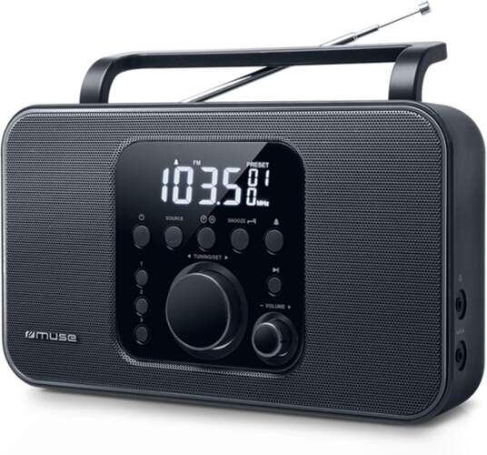 Radio portatil Muse M-091R FM/AM PLL negro