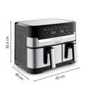 FREIDORA AIRE MOULINEX EZ905D 8,3L DUAL (5,2 3,1L)