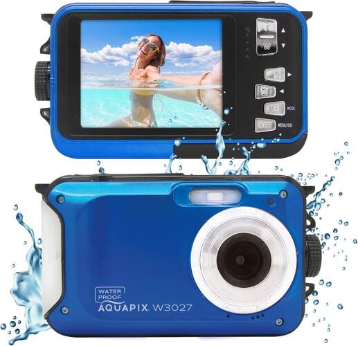 Cámara Aquapix W3027 Marine Blue