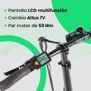 BICICLETA ELECTRICA YOUIN BK1900 OSLO CARBON/ROJA