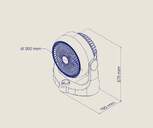 VENTILADOR SOBREMESA ARTICA AVS40W8 40W 20 CM OSC