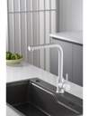 GRIFO COCINA IMEX GCE006BL MALTA BLANCO MATE