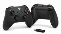 MANDO XBOX ONE / PC  NEGRO Y ADAPTADOR W10