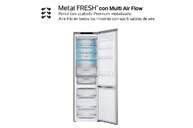FRICOM. LG GBV5240APY 203x60 INOX METALFRESH