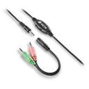AURICULARES NGS MSX11PRO PC 3.5MM DOBLE JACK NEGRO