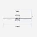 VENTILADOR TECHO U.BLUE MIDI 4042X 55W 106CM