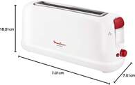 TOST. MOULINEX LS16011 1R LARGA BLANCO 1000W