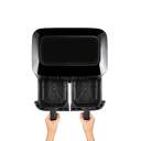 FREIDORA AIRE FLAMA 698L 8L DOBLE 2x4L VENTANA